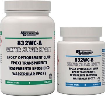 832WC-375ML - Optical Clear Epoxy, Potting and Encapsulating Compound - Liquid, 375 ml (12 fl. oz)