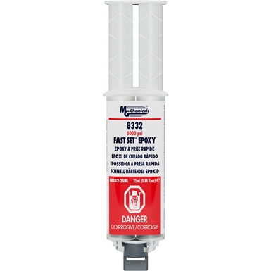 Fast Set Epoxy, 25 ml (0.85 oz) Dual Syringes