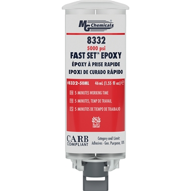 8332-50ML - Adhesive - Fast Setting Epoxy - Dual Syringe Dual syringe 50 ml (1.55 fl.oz)