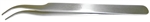 Curved Flat Tip Tweezers