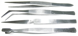 Four Piece Tweezers Set