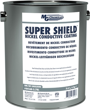 841AR-3.78L - Super Shield Nickel Conductive Coating -  Liquid 3.6 L (3.8 qt)