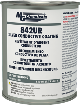 842UR-850ML - Package Level Shielding - Silver Conductive Coating, Liquid, 850 ml (1.79 pt)