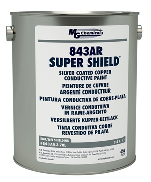 843AR-3.78L - Super Shield Silver Coated Copper Conductive Coating - Liquid 3.6 L (3.8 qt)