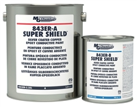 843ER-3.25L - Super Shield - Silver Coated Copper Epoxy Conductive Coating - Liquid, 3.25 L (6.87 pt)