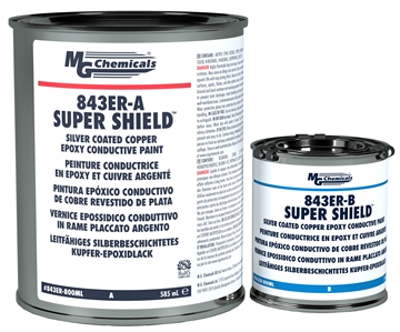 843ER-800ML - Super Shield - Silver Coated Copper Epoxy Conductive Coating - Liquid, 810 ml (1.71 pt)