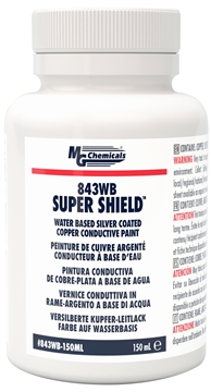 843WB-150ML - Super Shield - Water Based Silver Coated Copper Conductive Coating, Liquid 150ml (5 fl oz)