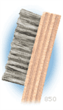 Abrasive Brushes, Stainless Steel, 7 Â¾â€  wood, 1 3/8" x 7/16"