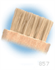 Technical Cleaning Brushes, Hog Hair, 5" wood, 3/4" x 5/16"