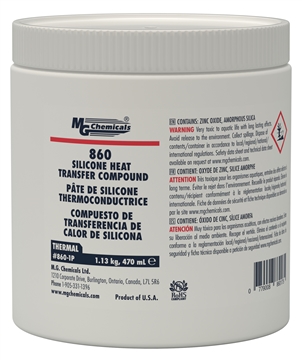 Silicone Heat Transfer Compound 1 pint (2.5 lbs) Tub