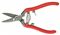 6 1/2" Snips with Red Plastic-coated Cushion Grips, Carded