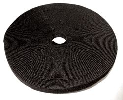 Hook and Loop Tape - 3/4 " Wide - Black - 50 Ft.