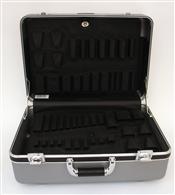 928TG-CB DELUXE POLYETHYLENE TOOL CASE WITH CHROME HARDWARE COLOR GRAY