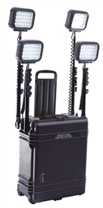 9470, Remote Area Lighting System with 4 LED Head, BLACK