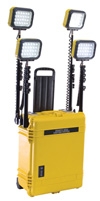 9470, Remote Area Lighting System with 4 LED Head, YELLOW