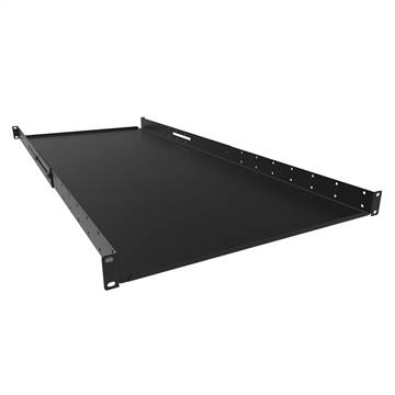 1U Adjustable-depth telescoping solid shelf, usable depths of 36 to 42 inches