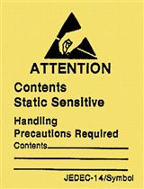 SCS Attention Label with Tab, 1.875 in. x 2.5 in., 500/Roll