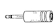AssortedSub miniature phono plug with plastic handle – 2.5 mm