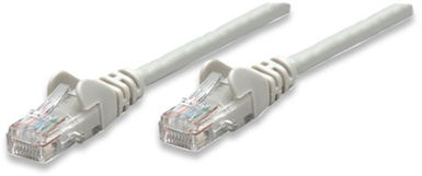 Grey Network Cable, Cat5e, UTP RJ-45 Male / RJ-45 Male