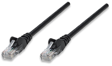 Black Network Cable, Cat5e, UTP RJ-45 Male / RJ-45 Male