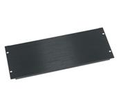 4 SPACE (7") FLANGED ALUMINUM BLANK PANEL, BL