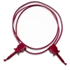 Red Micro-Plunger Clip on Both Ends, 24" 20G PVC