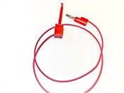 Red Mini-Plunger to Stackable Banana Plug, 24" 20G PVC