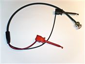 Black Mini-Plunger to BNC Male RG58, 24" RG58C/U Coax