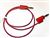 Red Stackable Single Banana Plug on Both Ends, 60" 20G PVC