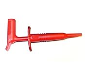 Red Right Angle Insulated Plunger Hook Clip
