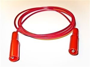 Red Insulated Mini-Alligator Clip on Both Ends, 24" 20G PVC