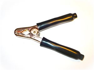 Black Plier-Type Copper Clip - 400 Amp