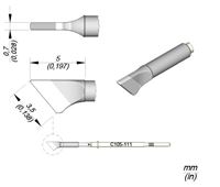 C105111 - Cartridge Knife  3,5X0,7 Nano Soldering Tip