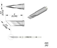 C105112 - Cartridge Knife  2,5X0,3 Nano Soldering Tip