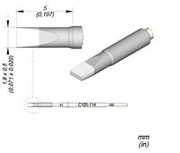 C105114 - Cartridge Chisel 1,8x0,5 Nano Soldering Tip