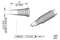 C115221 - Cartridge Chisel 1,3x0,3 Nano Soldering Tip