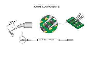 C120902 - Cartridge Chip dia. 0,3 PA120 Micro Tweezer Tip