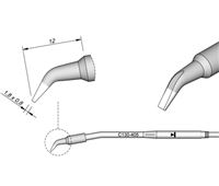 C130405 - Cartridge Bent 1,8x0,8 AP130-A Solder Feed Iron Tip