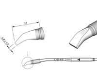 C130419 - Cartridge Bent 4,8X1,5 AP130-A Solder Feed Iron Tip