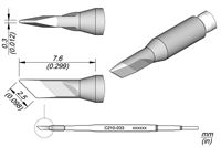 C210033 - Cartridge Knife 2.5 x 0.3 T210 Soldering Tip