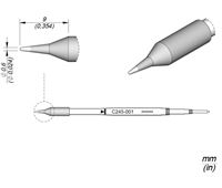 C245001 - Cartridge Conical dia. 0,6 T245 Soldering Tip