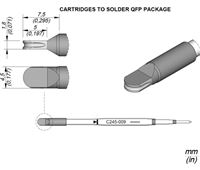 C245009 - Cartridge S-Lead 4,5X1,8 T245 Soldering Tip