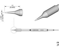 C245032 - Cartridge Conical dia. 0,4 T245 Soldering Tip