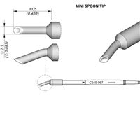 C245067 - Cartridge Spoon dia. 2,3 T245 Soldering Tip