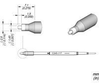 C245117 - Cartridge Flat dia. 1,45 T245 Soldering Tip