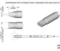 C245124 - Cartridge for Plastics 4,25x2 T245 Soldering Tip