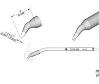 C250404 - Cartridge Bent 1,2x0,7 AP250-A Solder Feed Iron Tip
