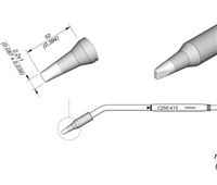 C250413 - Cartridge Chisel 2,2x1 S2 AP250-A Solder Feed Iron Tip