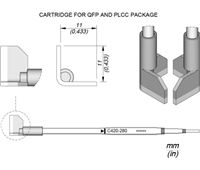 C420280 - Cartridge QFP 11,0 HT420 Thermal Tweezer Tip