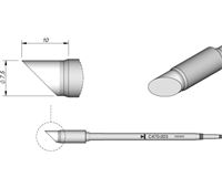 C470003 - Cartridge Bevel dia. 7,5 T470 Heavy Duty Iron Tip